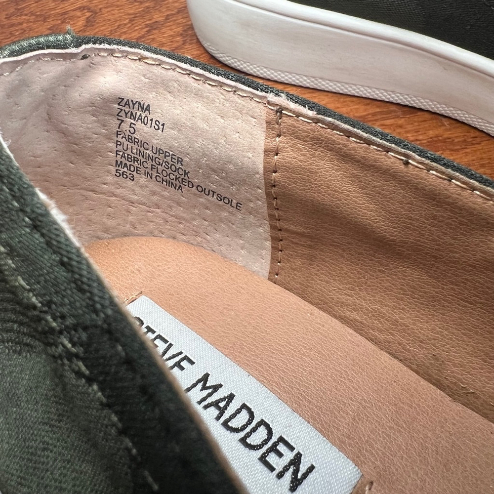 Steve Madden Women’s Zayna Slip On Camo Size 7.5 M - Picture 10 of 13